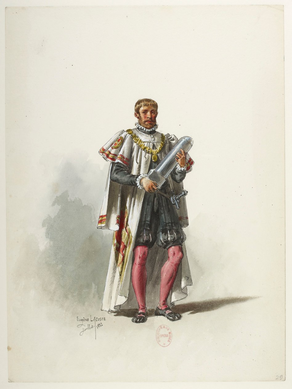 Btv1b84558104 29 - Saint-Saëns - Henrik VIII - Kostymmaketter - Lacoste - 29:e dräkten av Eugene Lacoste
