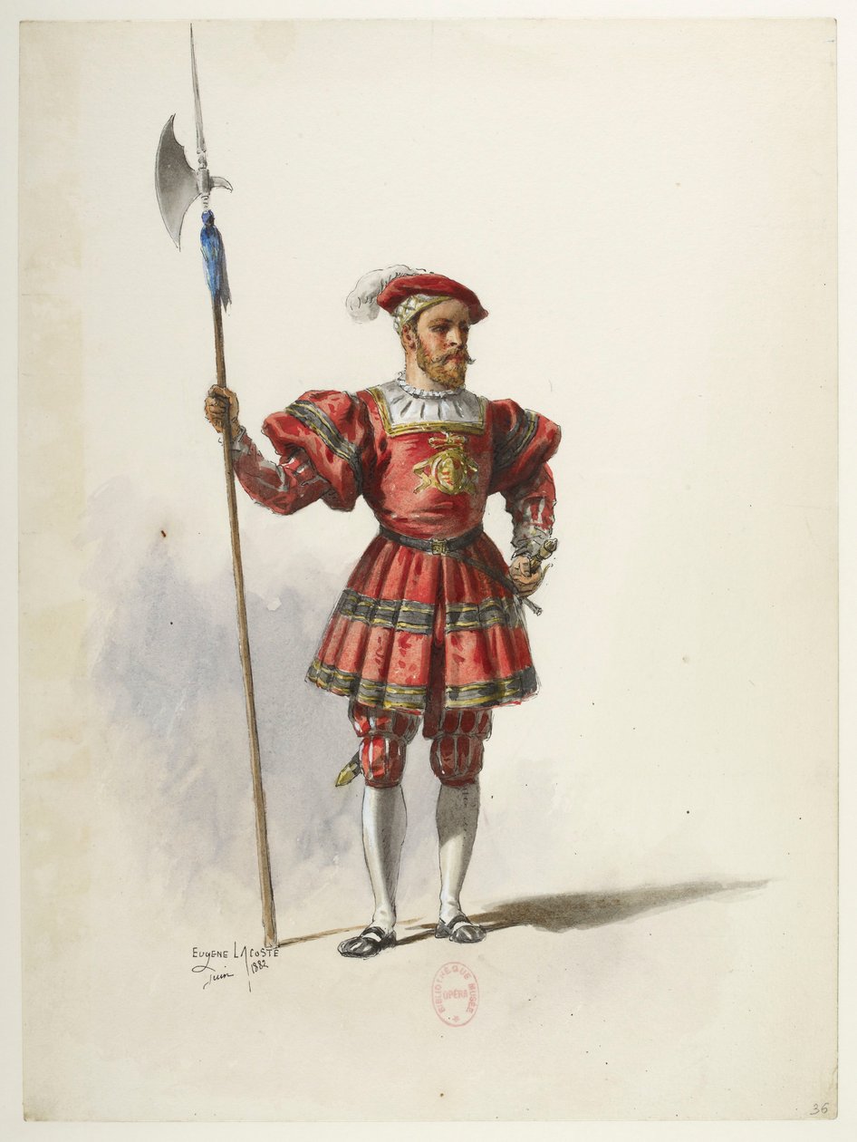 Btv1b84558104 36 - Saint-Saëns - Henrik VIII - Kostymmaketter - Lacoste - 36. Kostym av Eugene Lacoste