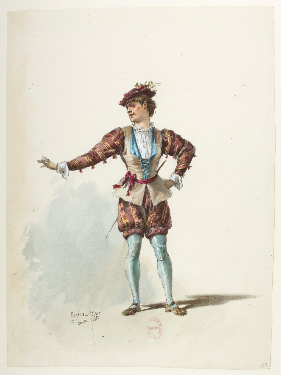 Btv1b84558104 40 - Saint-Saëns - Henrik VIII - Kostymmodeller - Lacoste - 40. Kostym av Eugene Lacoste