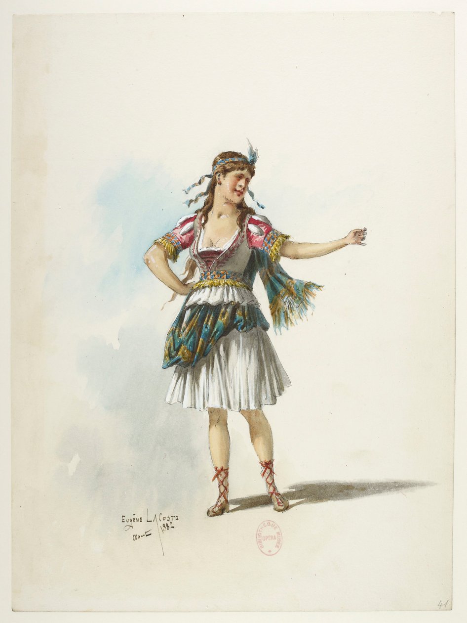 Btv1b84558104 41 - Saint-Saëns - Henrik VIII - Kostymmaketter - Lacoste - 41. Kostym av Eugene Lacoste