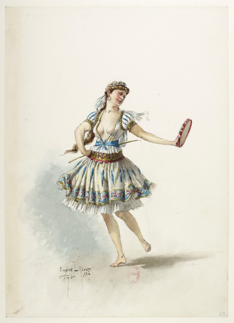 Btv1b84558104 53 - Saint-Saëns - Henrik VIII - Kostymmaketter - Lacoste - 53. Kostym av Eugene Lacoste
