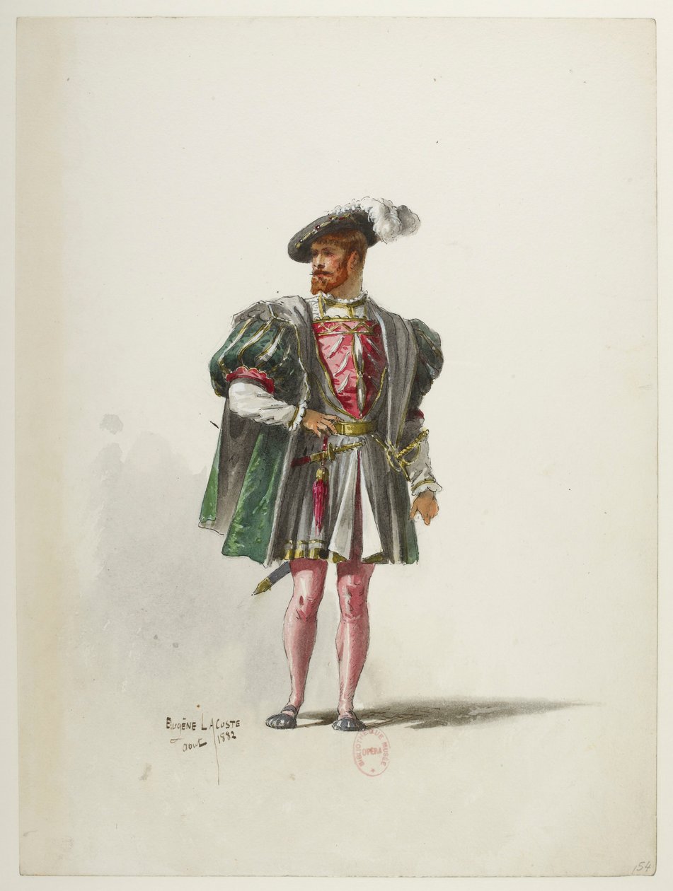 Btv1b84558104 54 - Saint-Saëns - Henrik VIII - Kostymmaketter - Lacoste - 54. Kostym av Eugene Lacoste