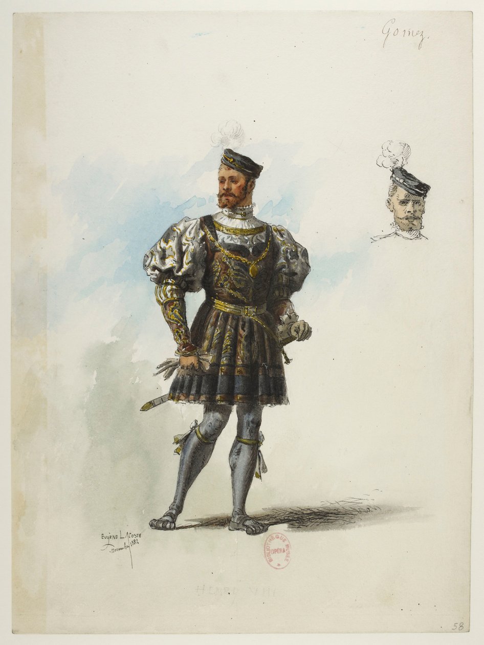 Btv1b84558104 58 - Saint-Saëns - Henrik VIII - Kostymmodeller - Lacoste - 58:e Don Gomez de Feria av Eugene Lacoste