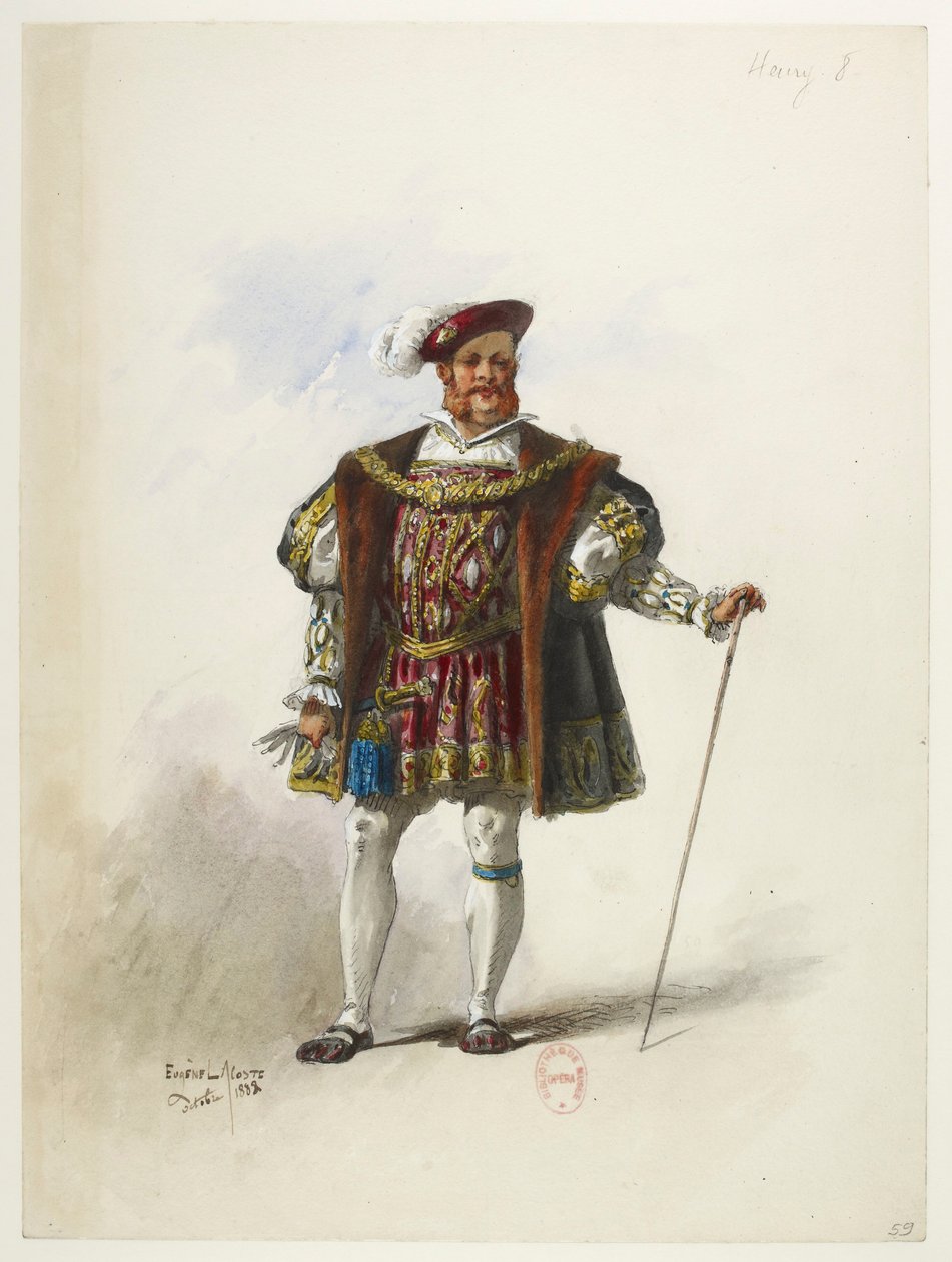 Btv1b84558104 59 - Saint-Saëns - Henrik VIII - Kostymmodeller - Lacoste - 59. Henrik VIII av Eugene Lacoste