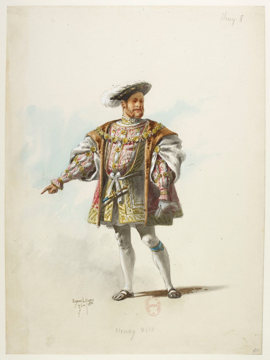 Btv1b84558104 60 - Saint-Saëns - Henrik VIII - Kostymmodeller - Lacoste - 60. Henrik VIII av Eugene Lacoste