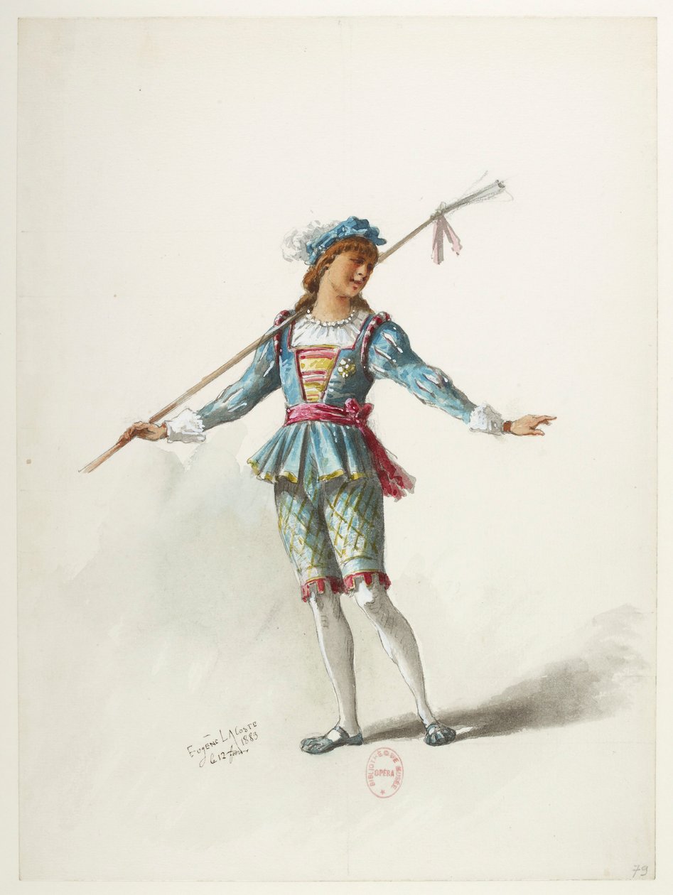 Btv1b84558104 83 - Saint-Saëns - Henrik VIII - Kostymmaketter - Lacoste - 79:e kostymen av Eugene Lacoste