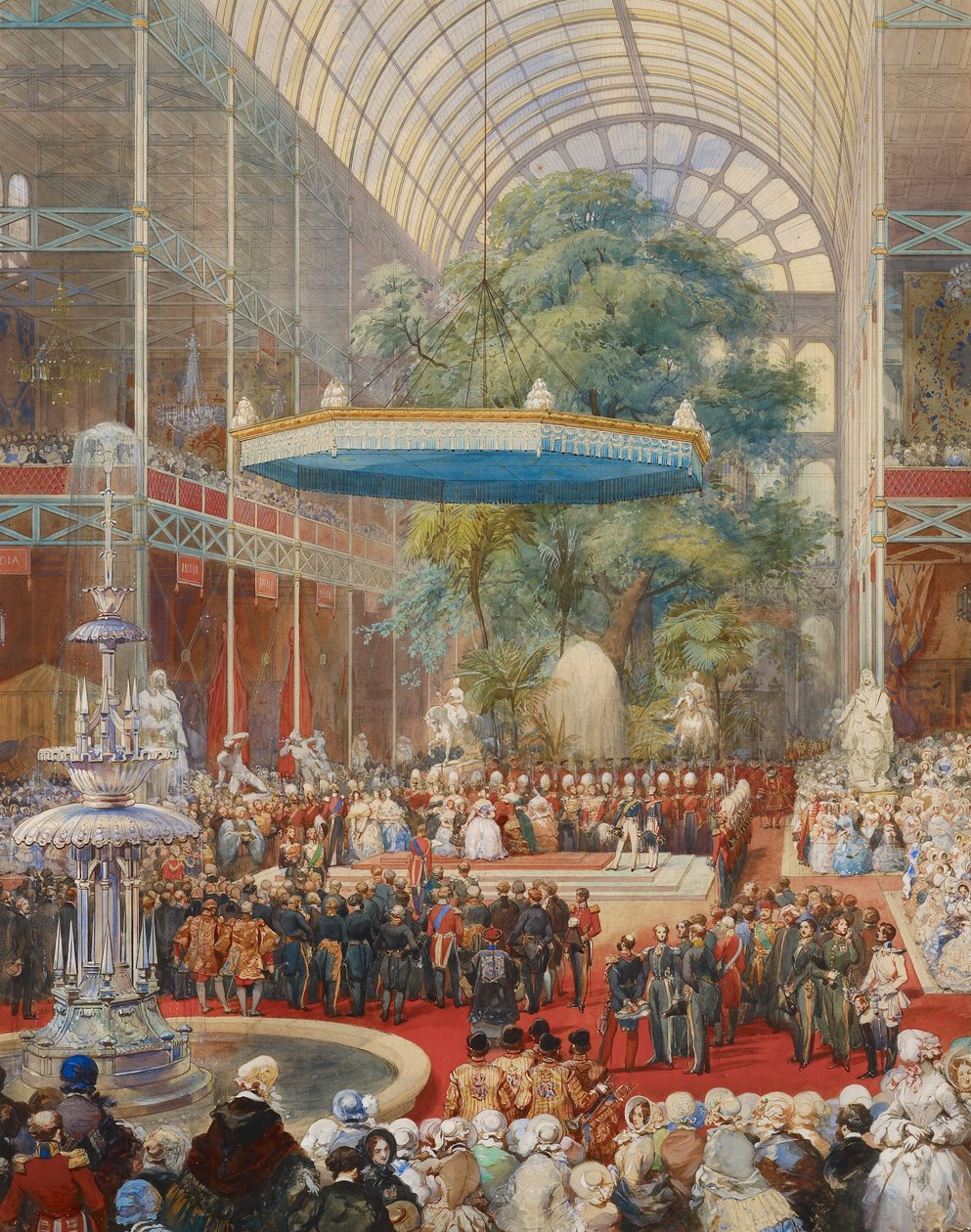 Öppnandet av den stora utställningen, 1 maj 1851 av Eugène Lami