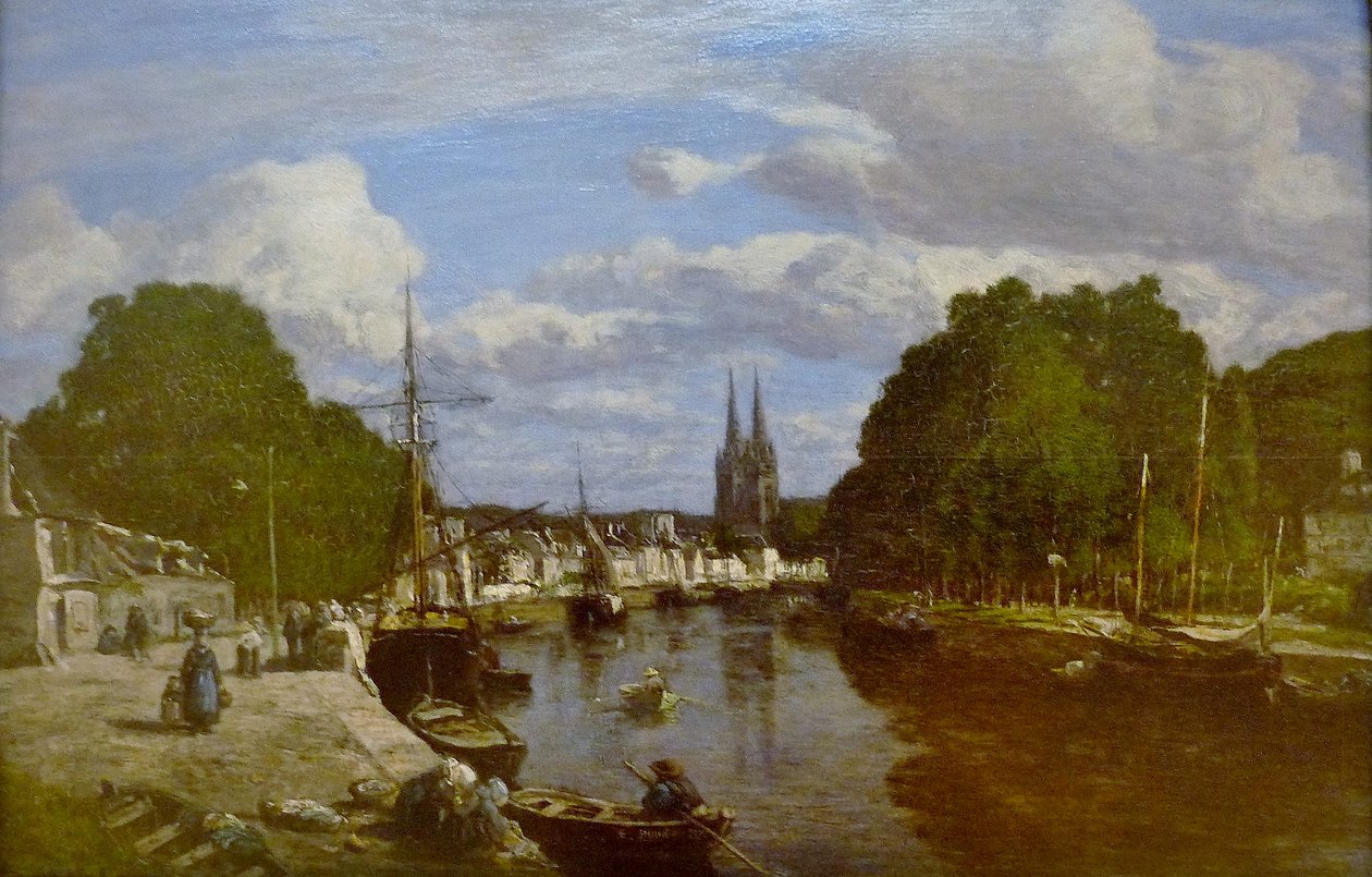 Franska: Vue du port de Quimper, prise de l
