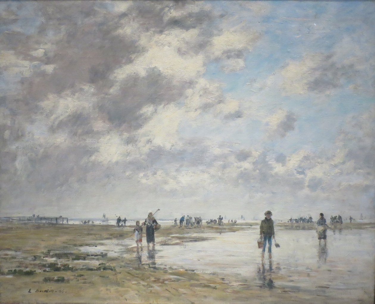 Lågt vattenstånd, Berck av Eugene Louis Boudin