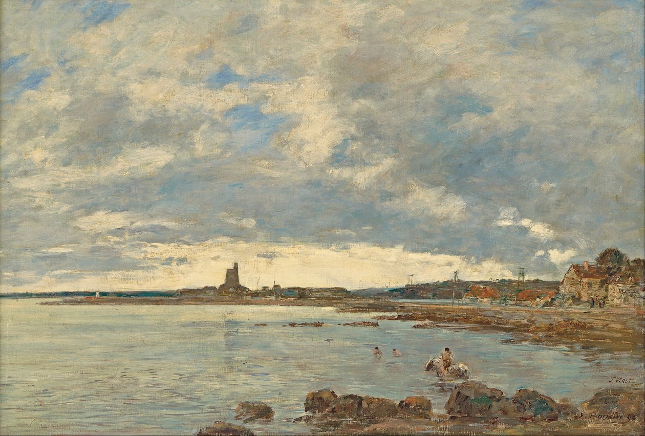 St Vaast-la-Hougue av Eugene Louis Boudin