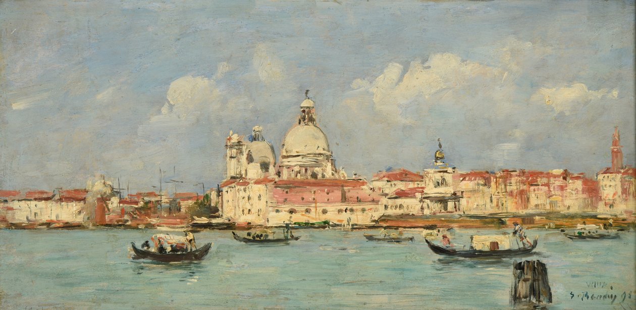 Venedig. Tullen och Notre-Dame-de-la-Salute av Eugene Louis Boudin