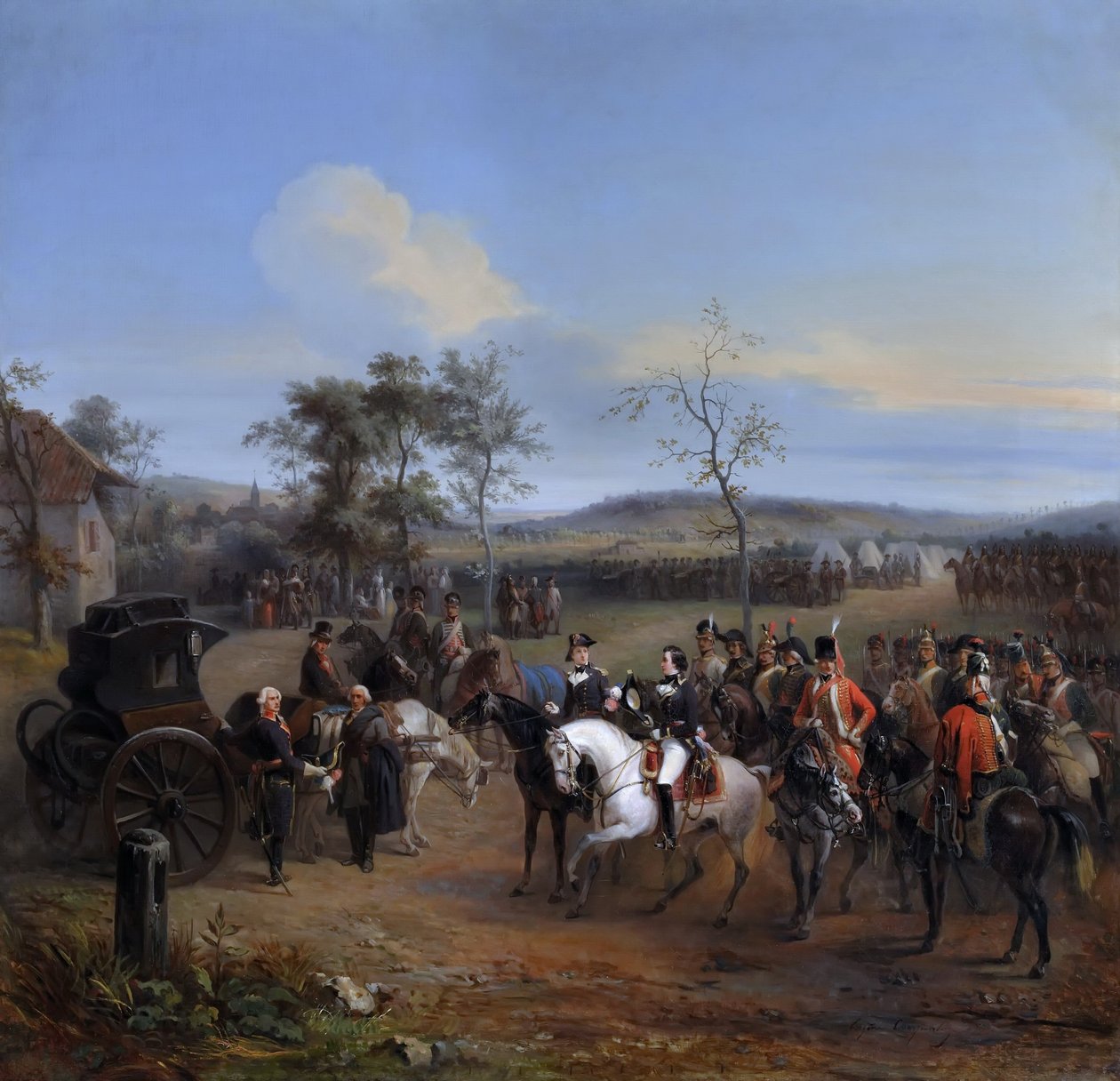 General Despret och Louis-Philippe, hertig av Chartres på Gravelotte, juli 1792 av Eugène Louis Charpentier