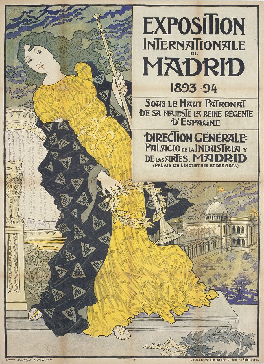 Madrid internationella utställning av Eugene Grasset