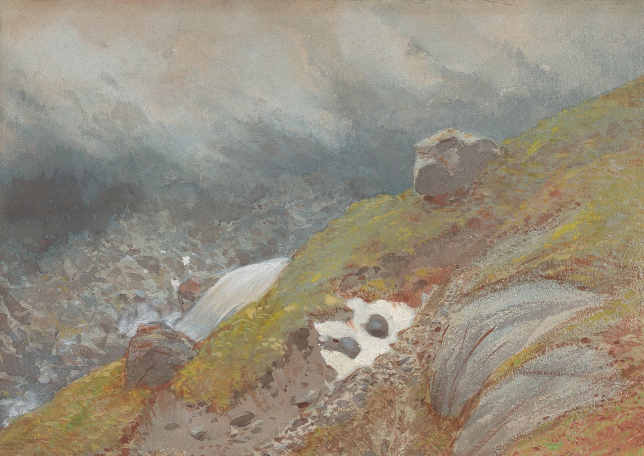 Utsikt ovanför Handeck, Schweiz, 1875. av Eugène Viollet le Duc