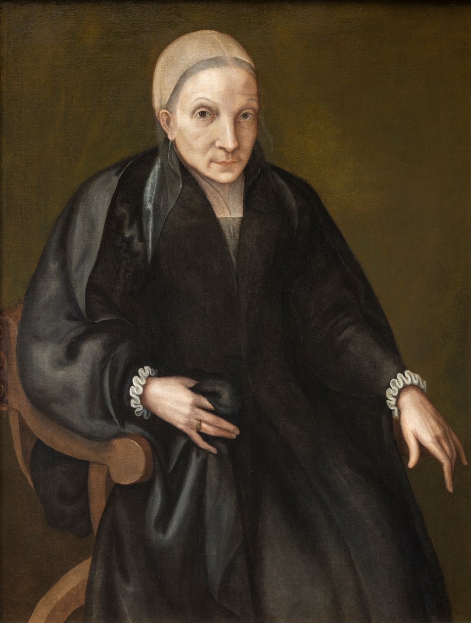 Porträtt av konstnärens svärmor av Europa Anguissola