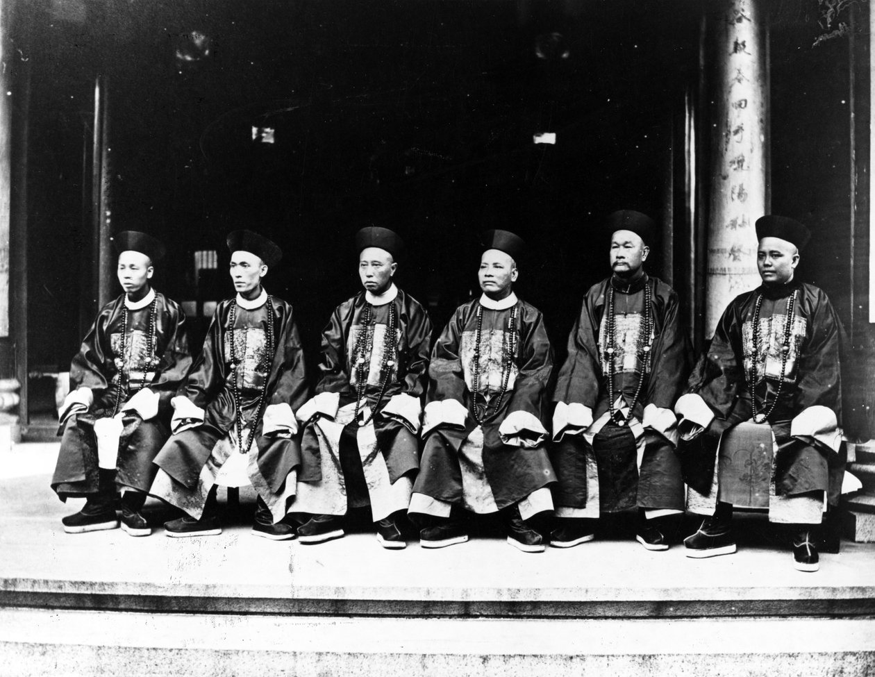 kinesiska mandariner, ca 1875 av European Photographer