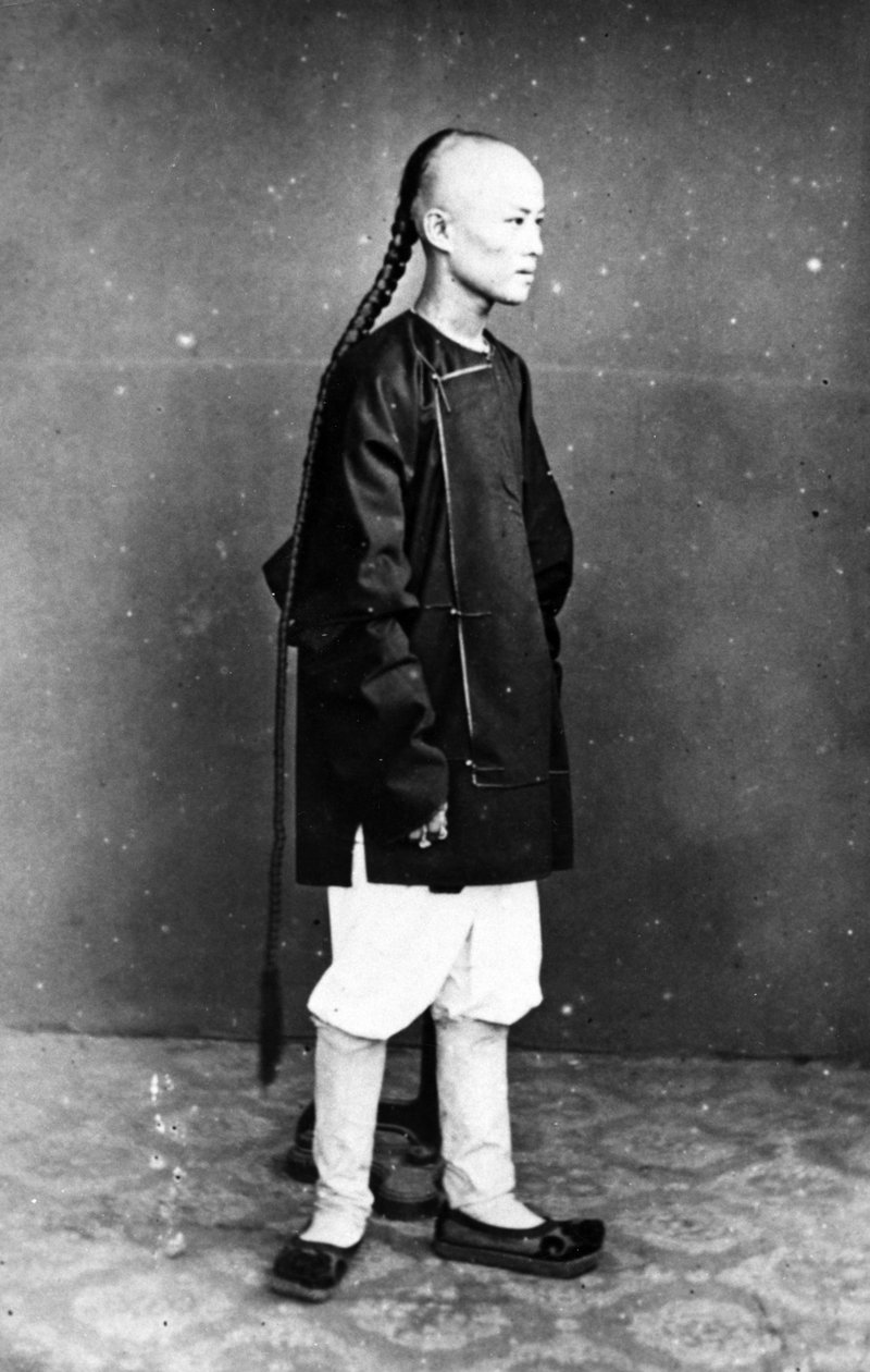 Kinesisk tjänare, ca 1870-talet av European Photographer