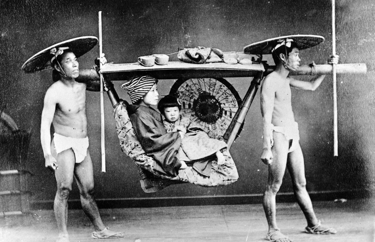Japansk kull, ca 1890 av European Photographer