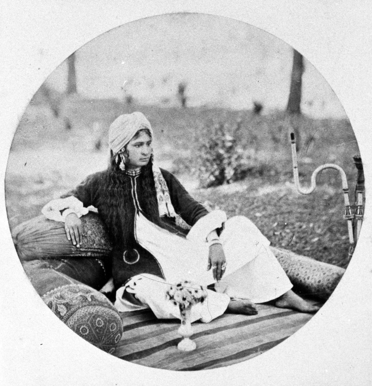 Porträtt av en Nautch Girl, ca 1860-talet av European Photographer