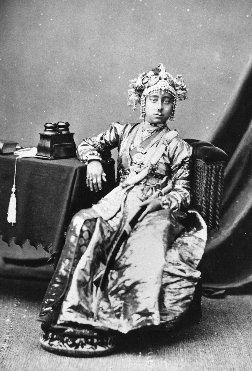 Prinsessan av Tanjore, 1877 av European Photographer