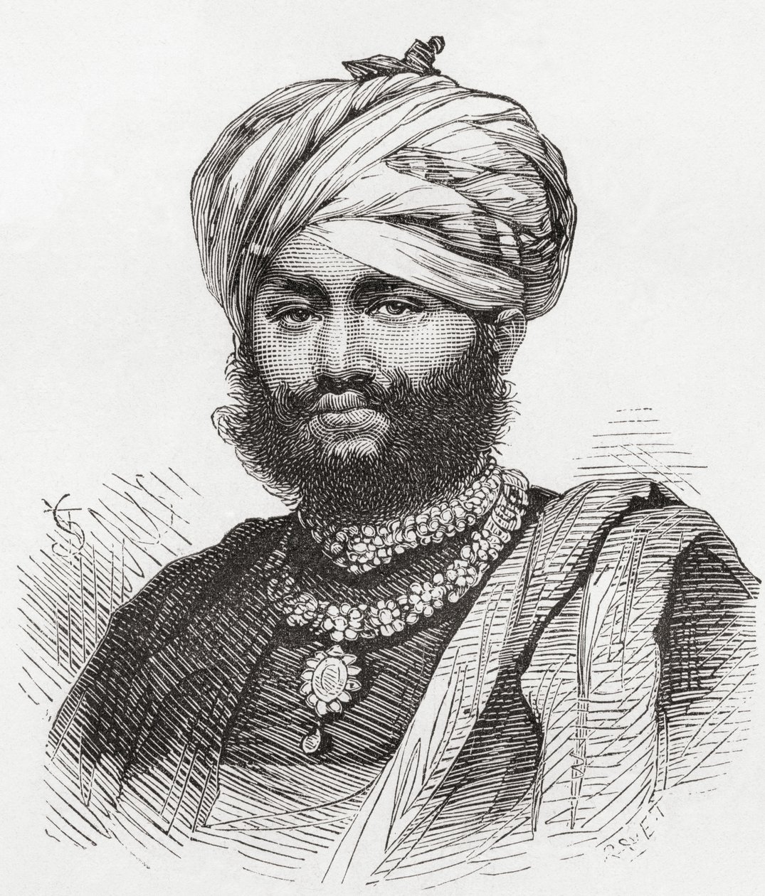 Maharao Pragmalji II, illustration från 