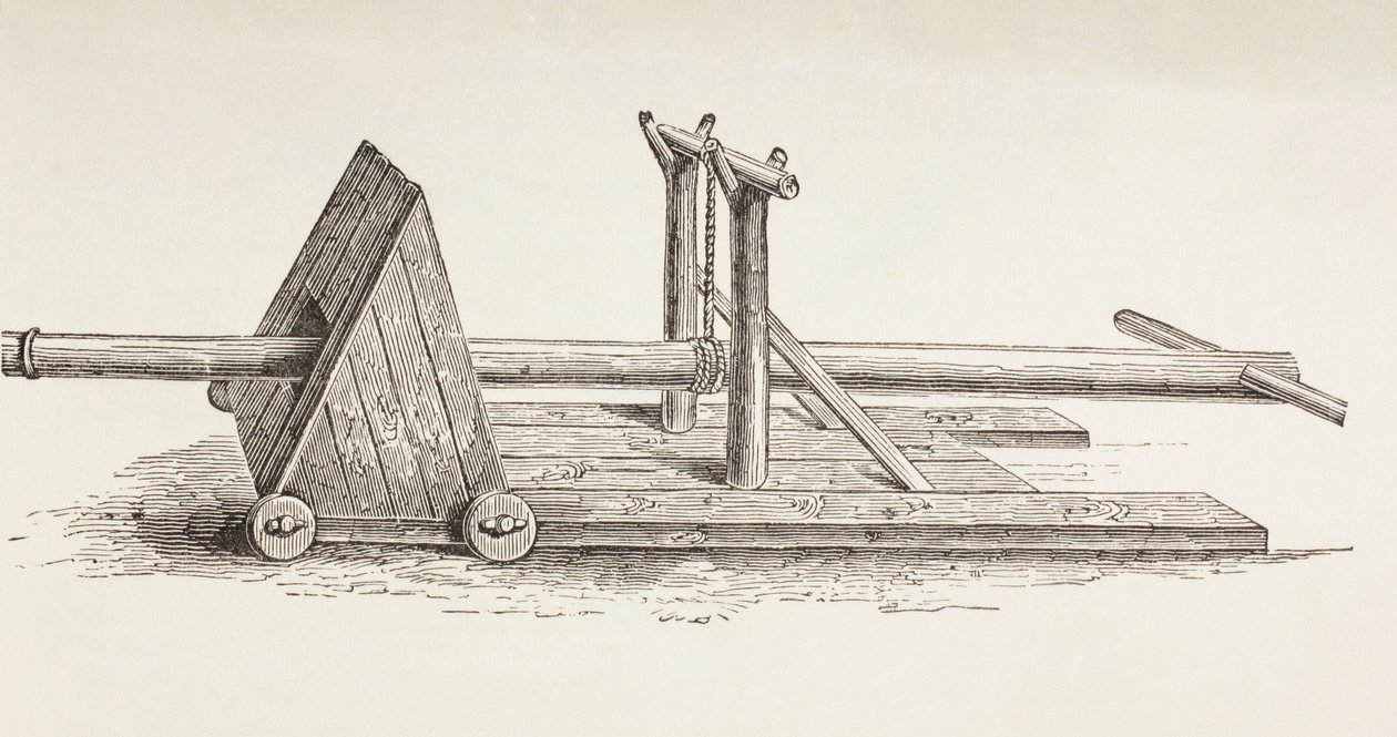 Medeltida slagram, c.1880 av European School