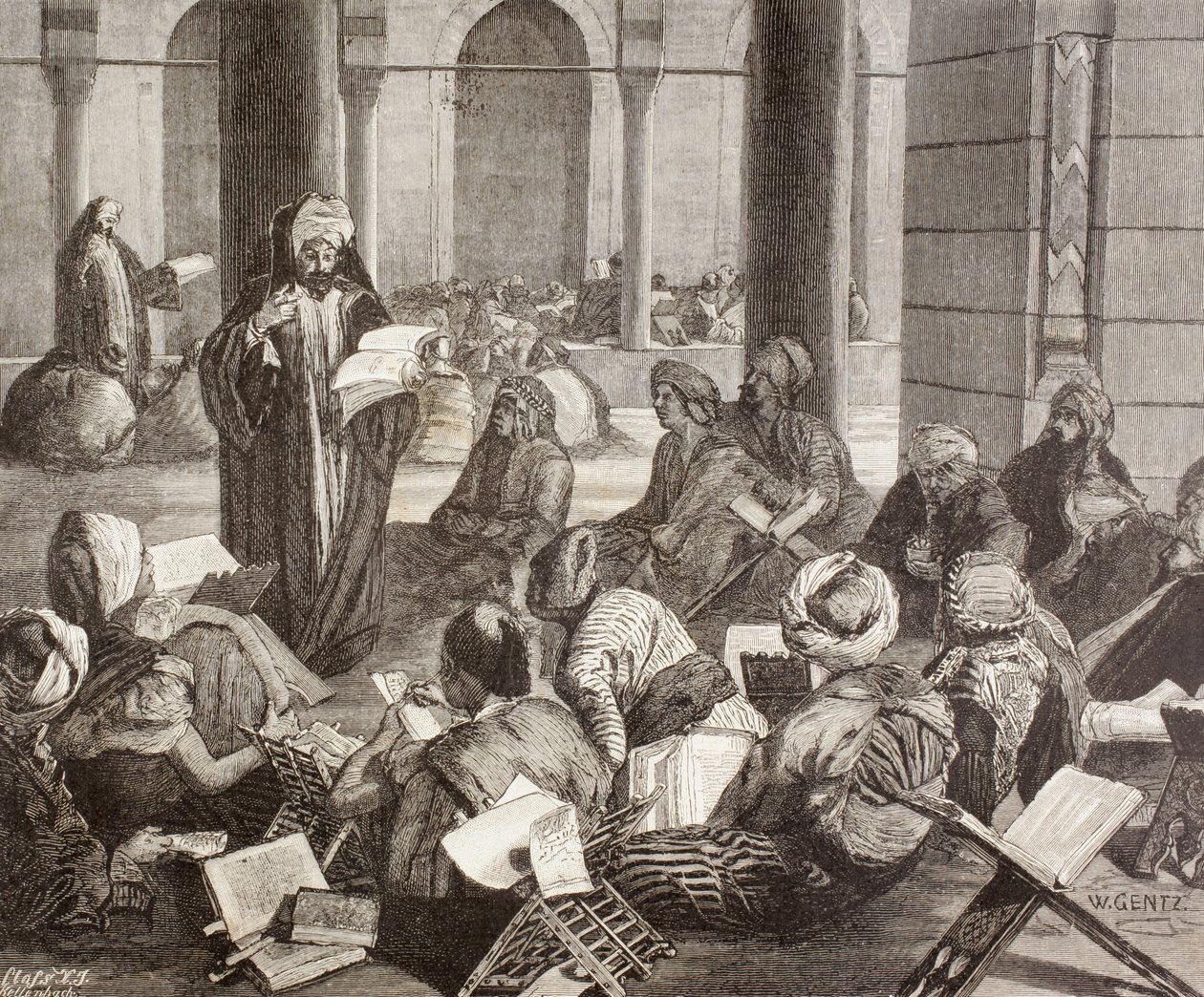 Professor som föreläser vid Al-Azhar-universitetet, Kairo, på 1800-talet, från 