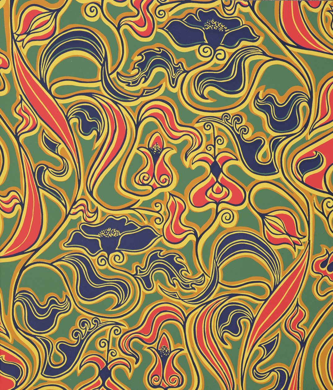 Twirly blommig design av European School