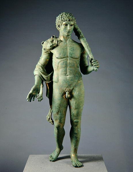 Ungdomlig Hercules (förgylld brons) (se även 288280-83 och 307557-58) av European European