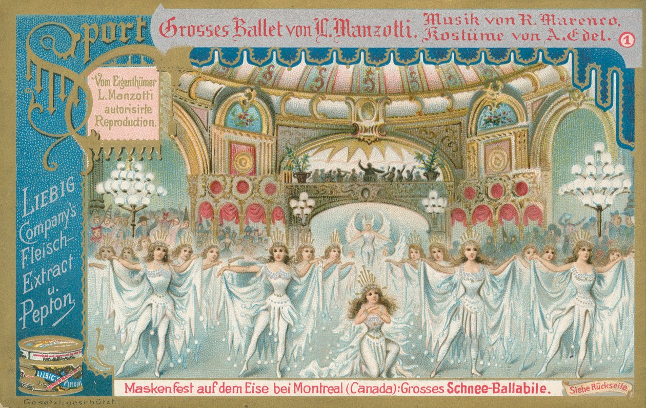 Balett, Liebig-kort, början av 1900-talet (chromo) av European School