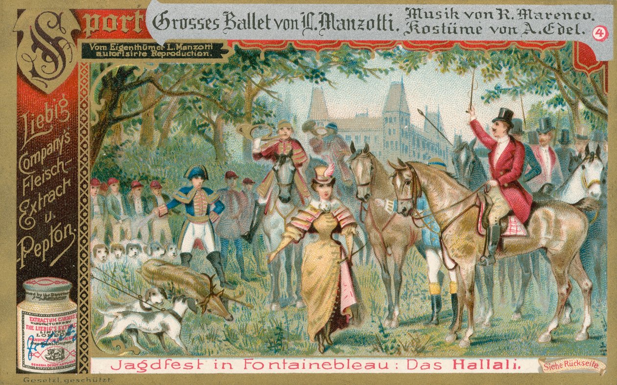 Balett, Liebig-kort, början av 1900-talet (chromo) av European School