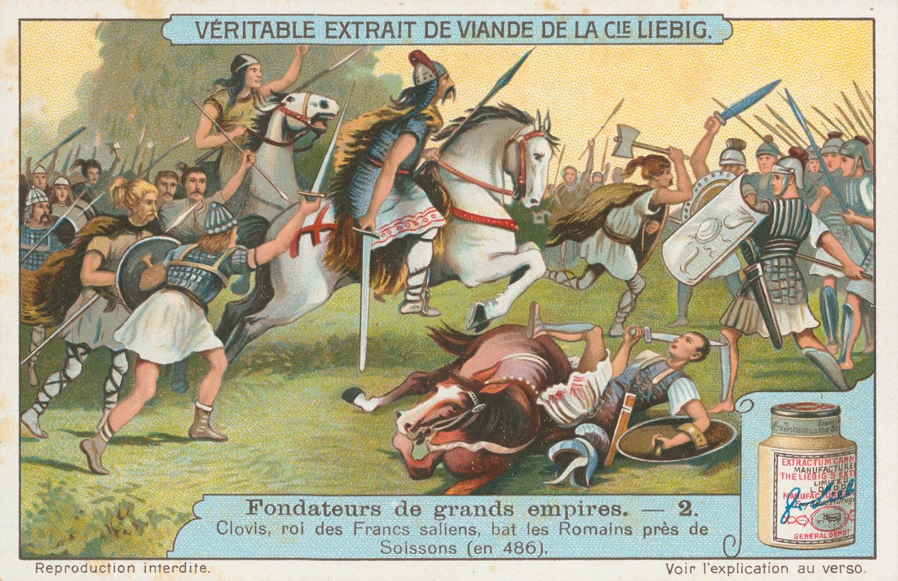 Clovis, Liebig-kort, början av 1900-talet (chromo) av European School