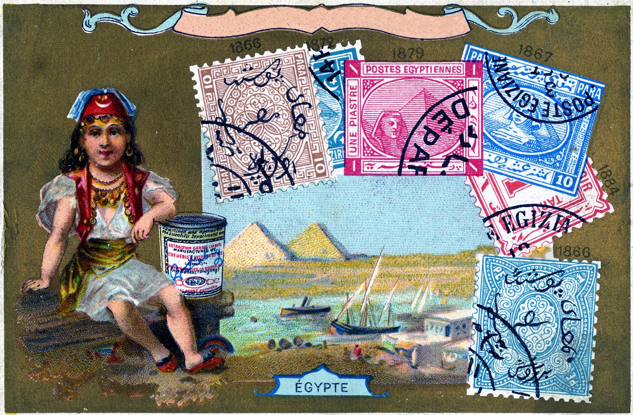 Egyptiska frimärken, 1897 av European School