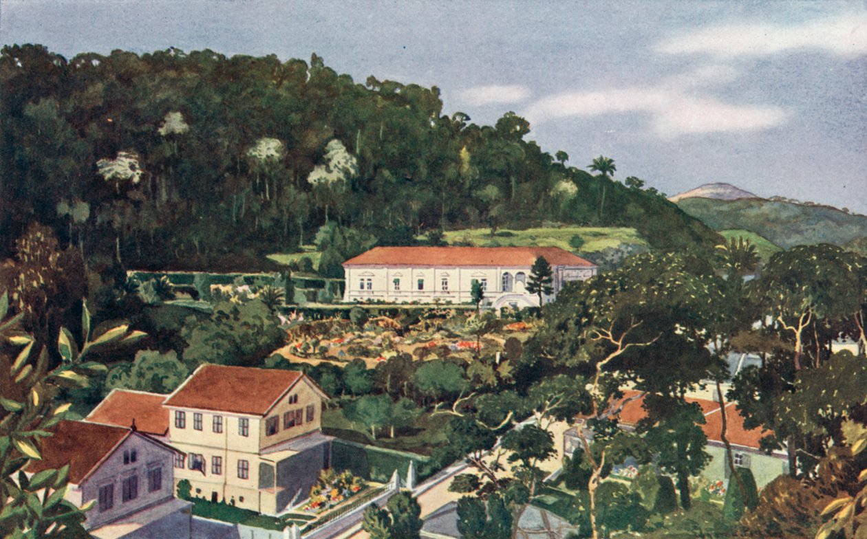 Hans Brittiska Majestäts legation, Petropolis (färglitografi) av European School