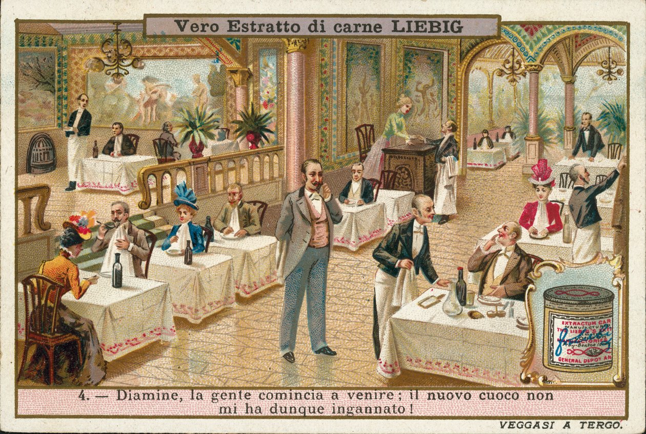 Förbättring av en restaurangs ekonomi efter anställning av en ny kock (chromolitho) av European School