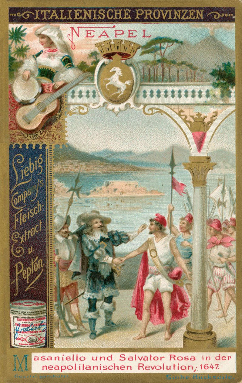 Italienska provinser, Liebig-kort, början av 1900-talet (chromo) av European School