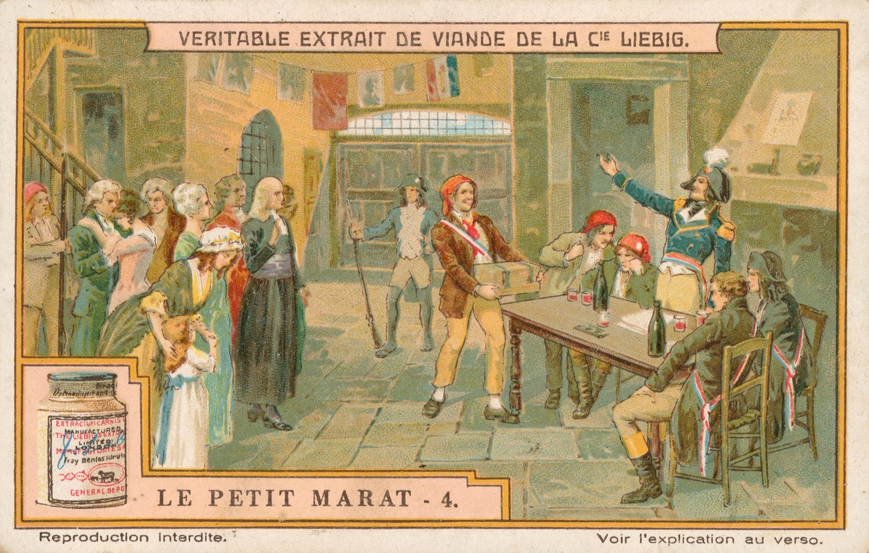 Le Petit Marat, Liebig-kort, början av 1900-talet (chromo) av European School