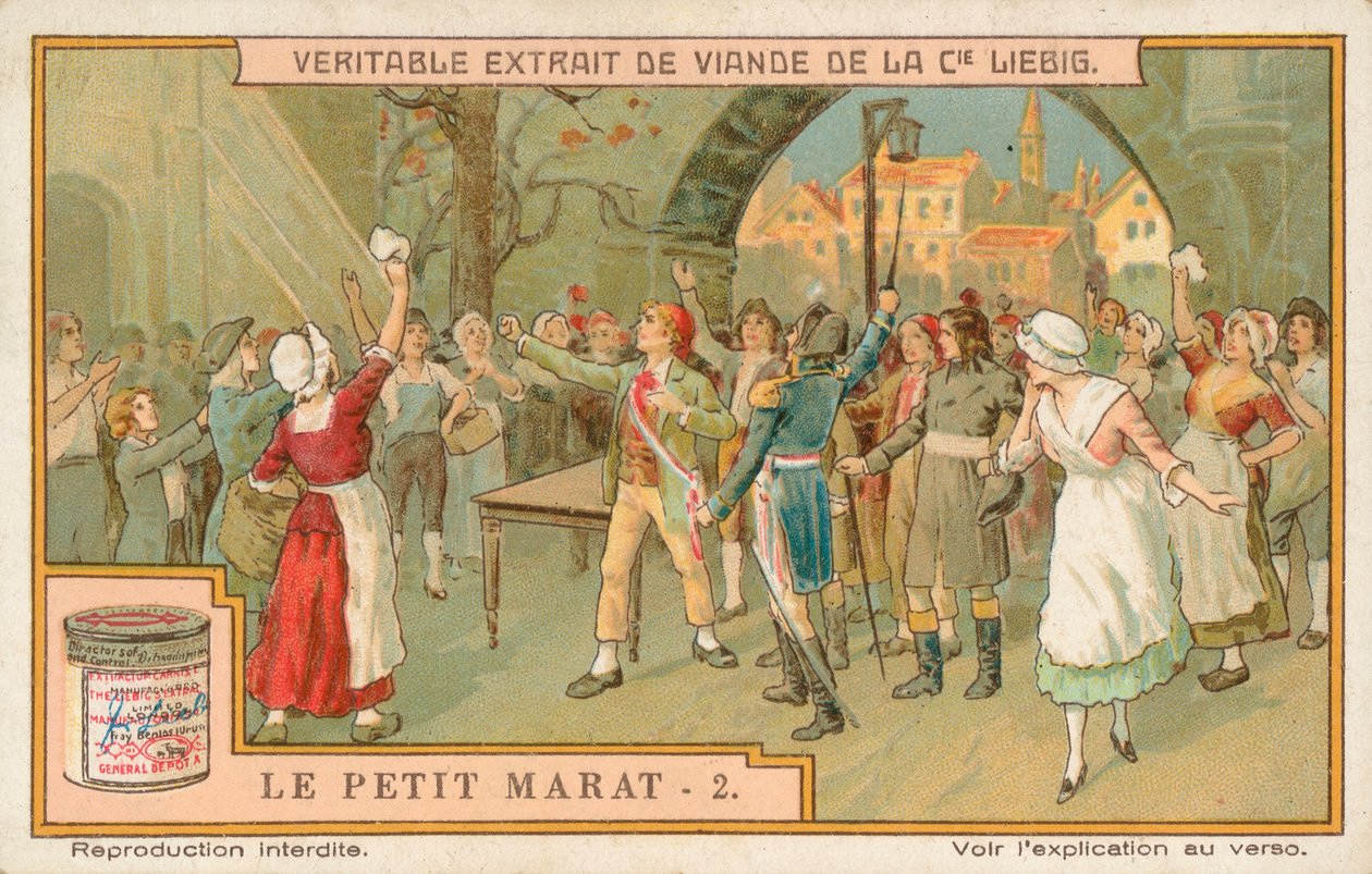 Le Petit Marat, Liebig-kort, början av 1900-talet (chromo) av European School