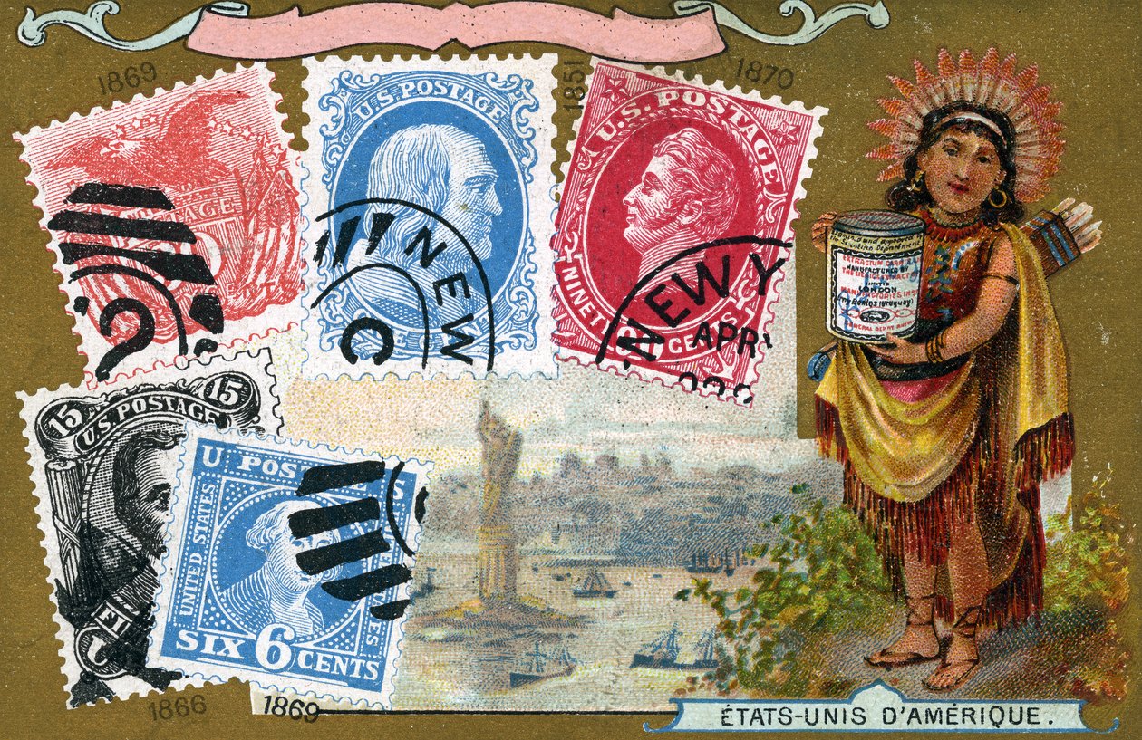 Amerikas förenta stater frimärken, 1897 av European School