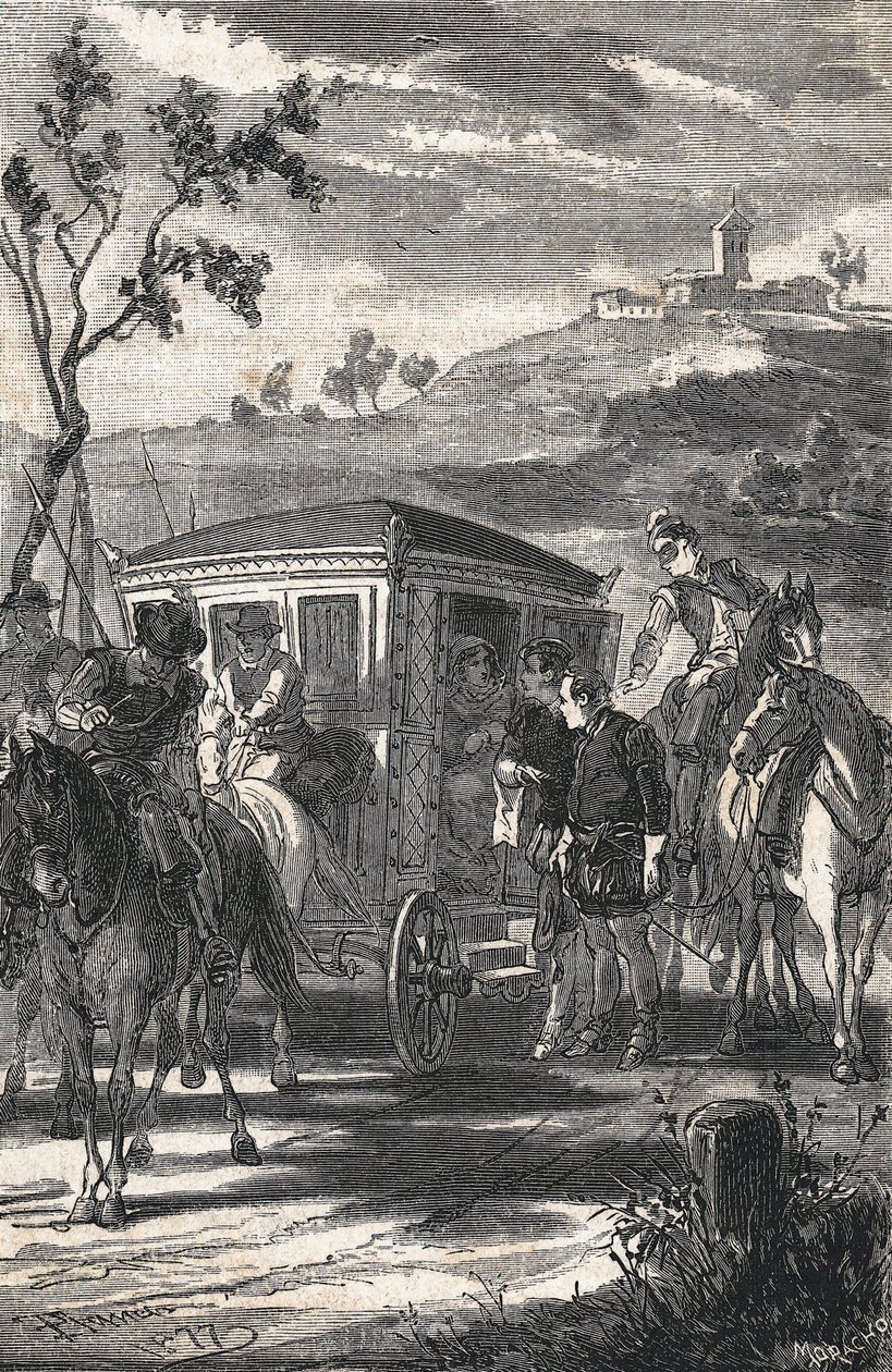illustration för The Prince of Wits, Miguel de Cervantes Saavedra (The Prince of Wits, Miguel de Cervantes Saavedra) av Eusebio Planas