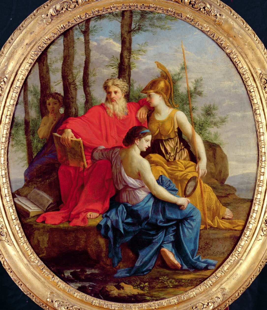 Allegori om en perfekt minister eller, statsministern med sina attribut, 1653 av Eustache Le Sueur