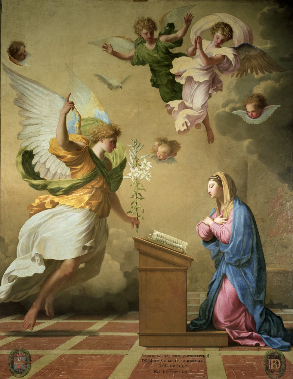 Bebudelsen, før 1652 swed av Eustache Le Sueur