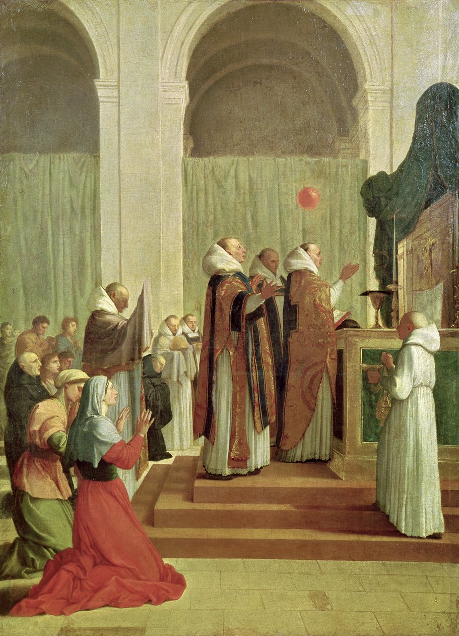 Mässan av St. Martin av Tours, 1654 av Eustache Le Sueur