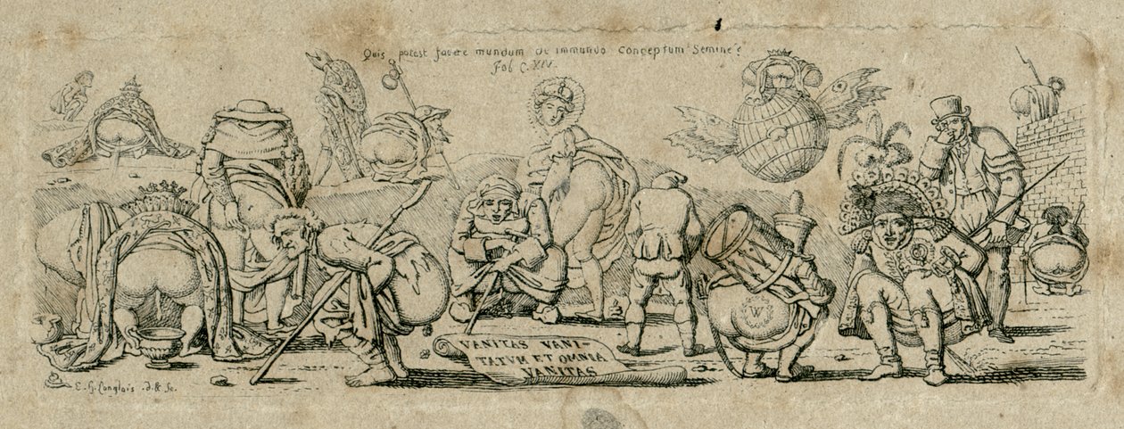 Vanity of Vanities, All is Vanity, efter 1800 av Eustache Hyacinthe Langlois