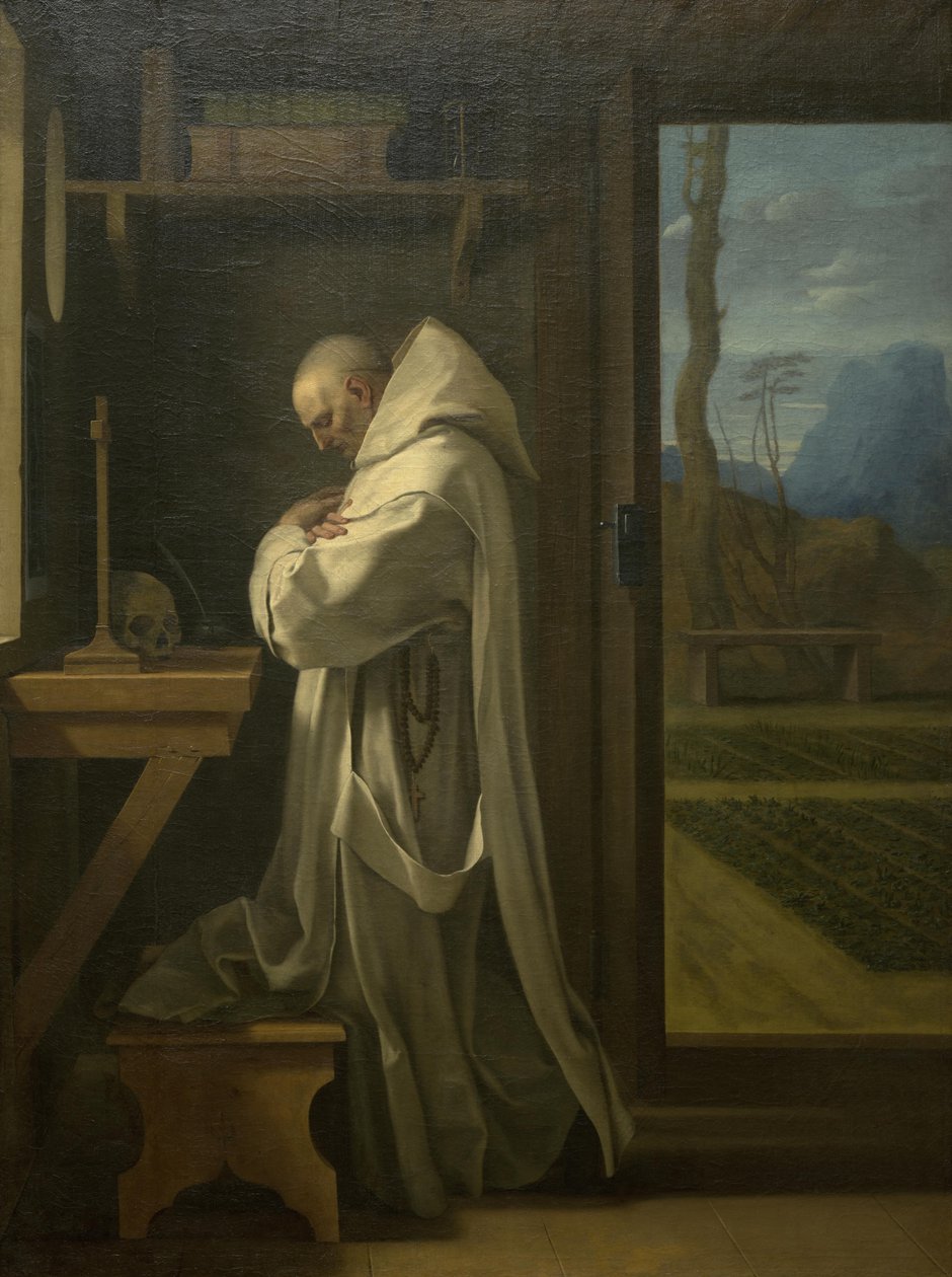 Sankt Bruno i bön av Eustache Le Sueur