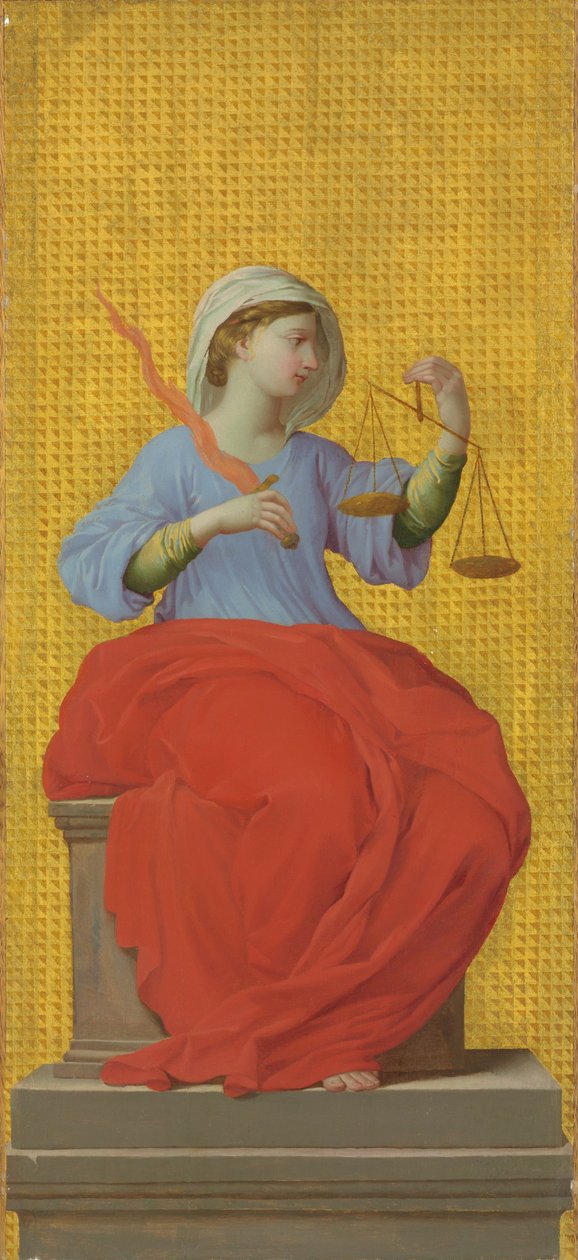 franska:  La Justice Rättvisa av Eustache Le Sueur