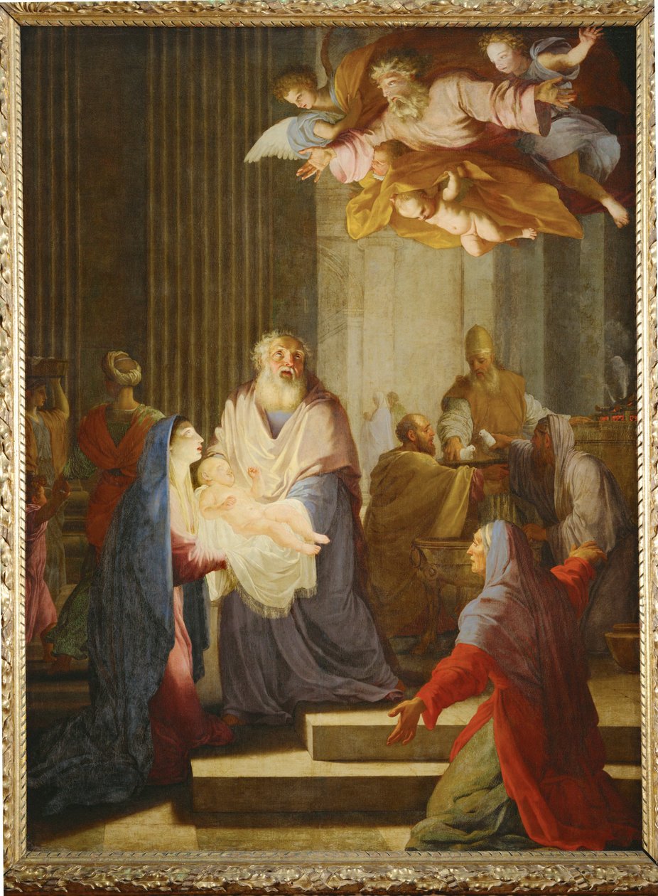 Presentation i templet (målning på duk) av Eustache Le Sueur