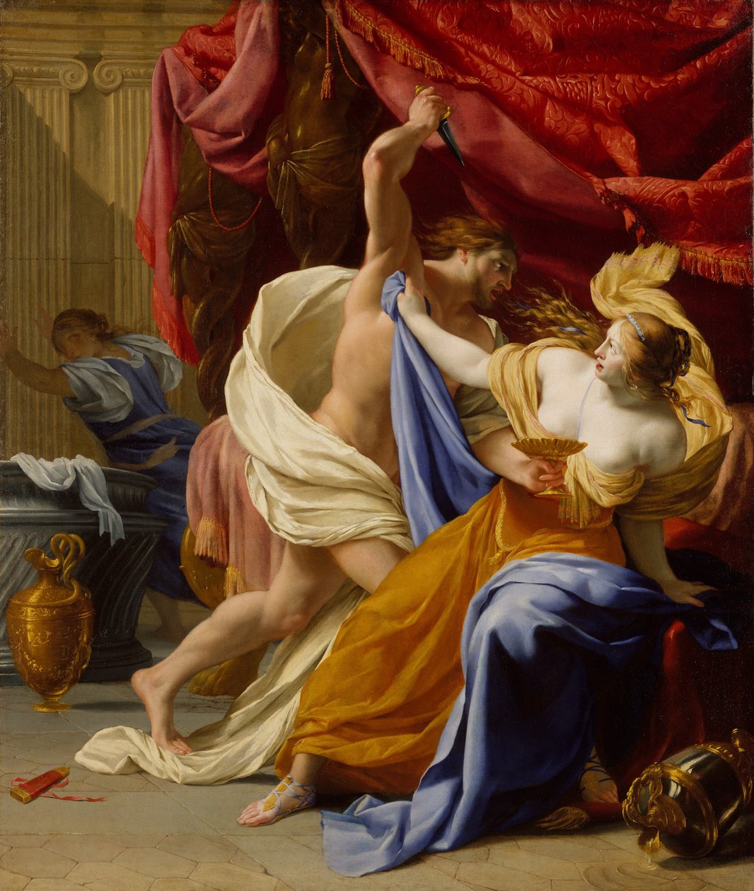 Våldtäkten av Tamar, förmodligen ca. 1640. av Eustache Le Sueur