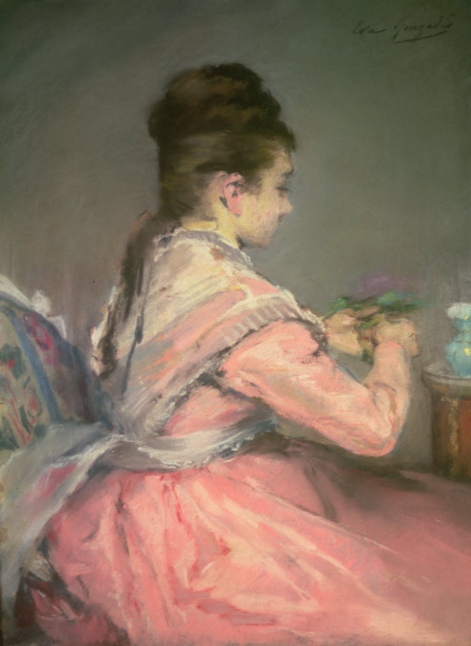Bukett av viol (pastell) av Eva Gonzalès