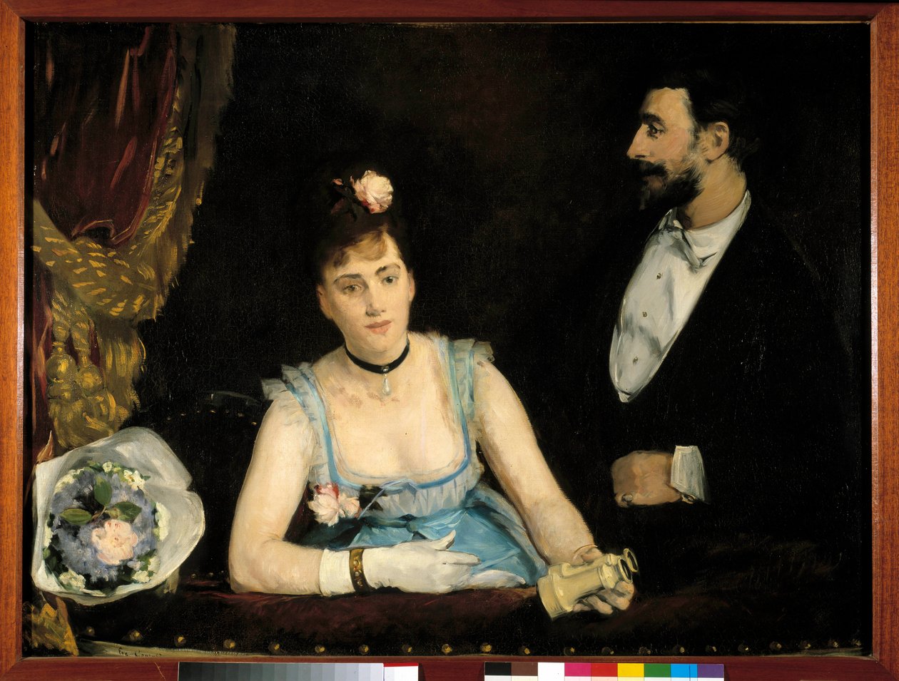 En italiensk loge. Målning av Eva Gonzales (1849 - 1883) av Eva Gonzalès
